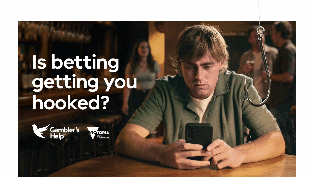 Gambler’s Help and Victorian Department of Health asks young people ‘Is betting getting you hooked?’ in new campaign via Showpony