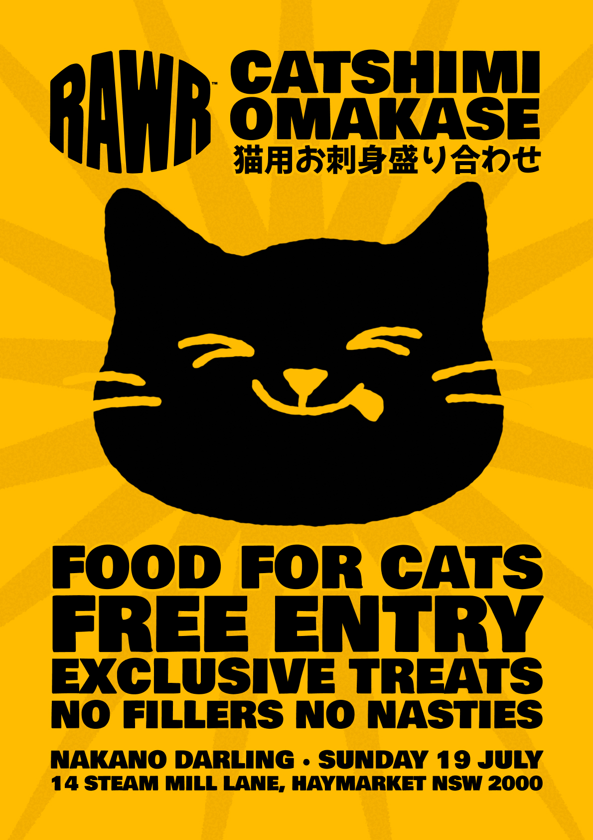 RAWR Pet Food creates Catshimi Omakase for cat social community in new work via Thinkerbell