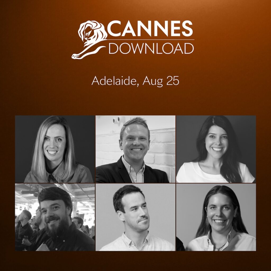Cannes Download to return to Adelaide on Tues, Aug 25 with panel of leading creative voices