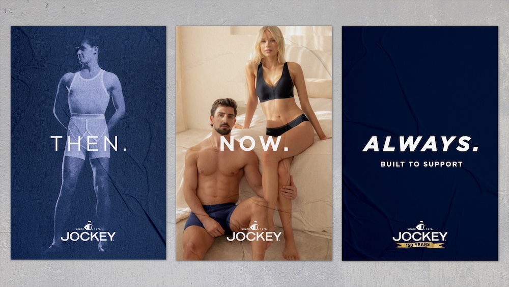 Jockey marks 150 years with brand relaunch ‘Then. Now. Always.’ via Hook Creative Studio and DASH Advertising