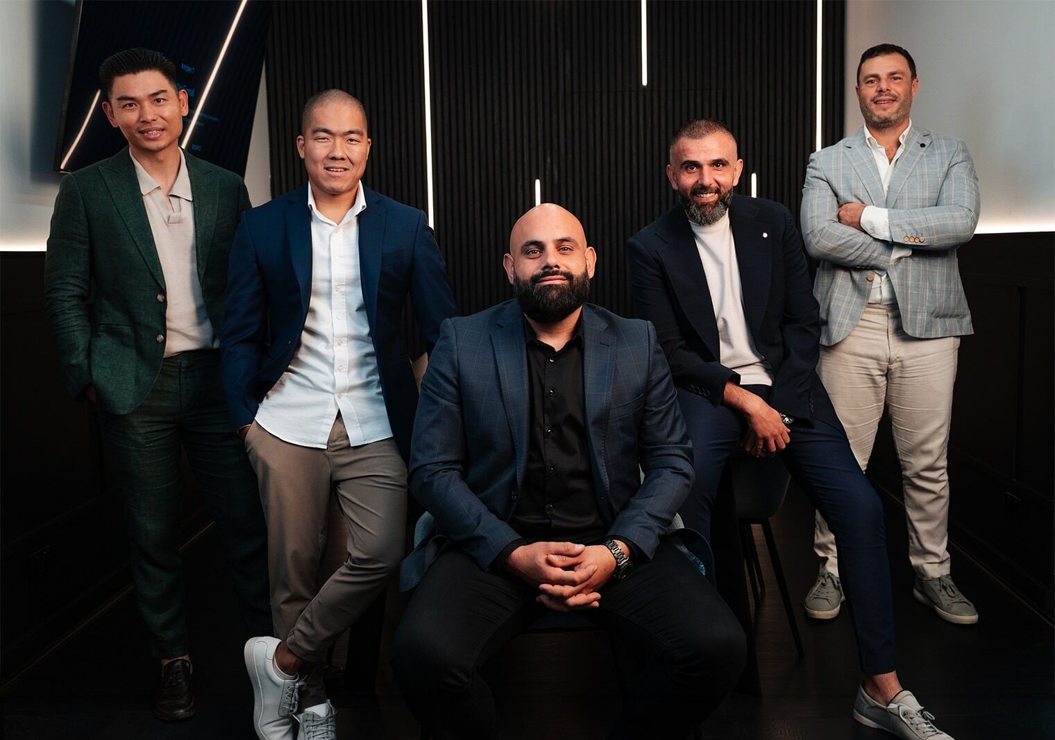 AIIMS Group team members Andrew Hou, Ivan Teh, Janty Mohammed, Kynan Albassit and Fahd Mercy