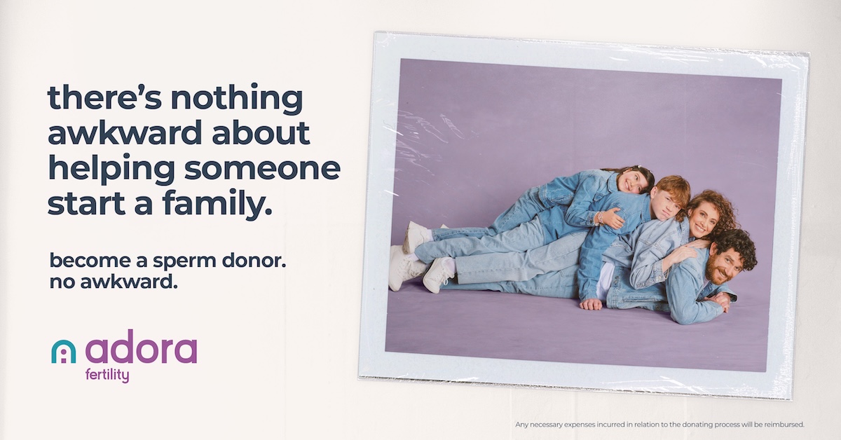 Adora tackles donor shortage with awkward family portraits in new campaign via Chisel