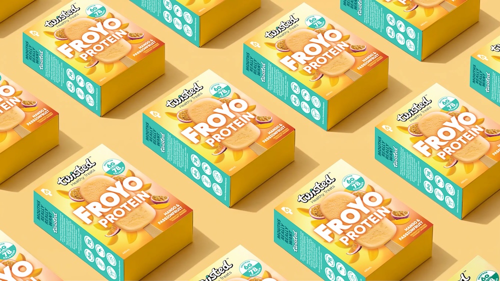 Ingredients Pattern Design Twisted Healthy Treats launches FroYo Protein range with design via TRP ...