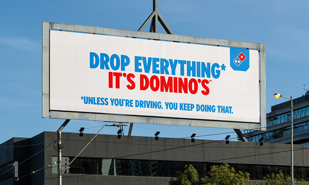 Domino’s asks Aussies+Kiwis to drop everything* in new campaign via Bureau of Everything