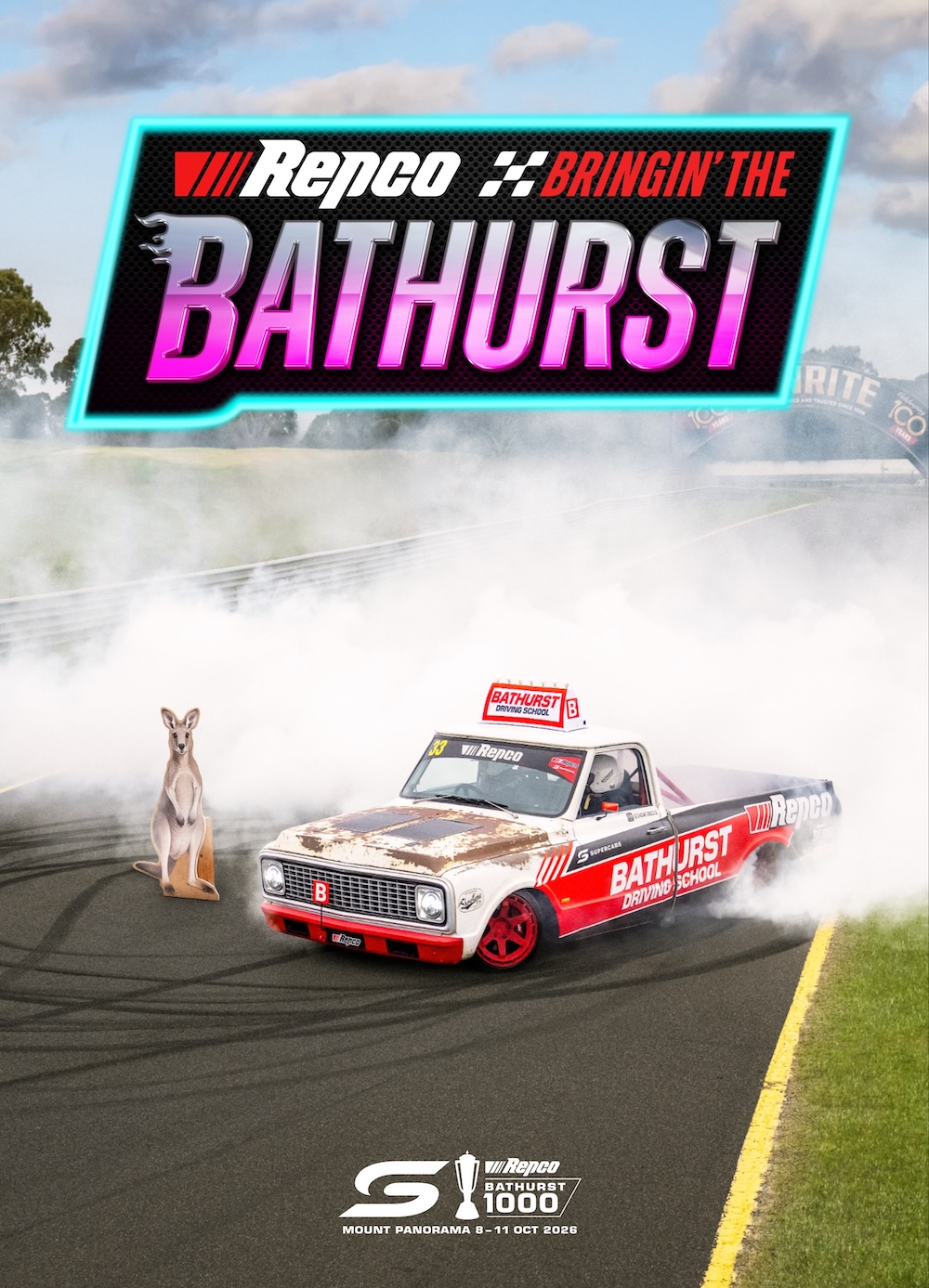 Repco and Thinkerbell launch the most unhinged drivers’ ed course – the ‘Bathurst Driving School’