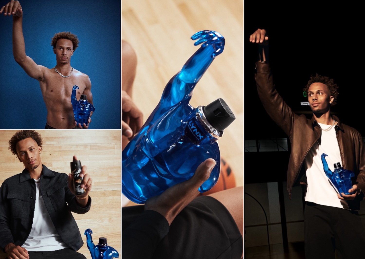 Lynx pokes fun at the world of luxury fragrances with Dyson Daniels-shaped holder via Thinkerbell