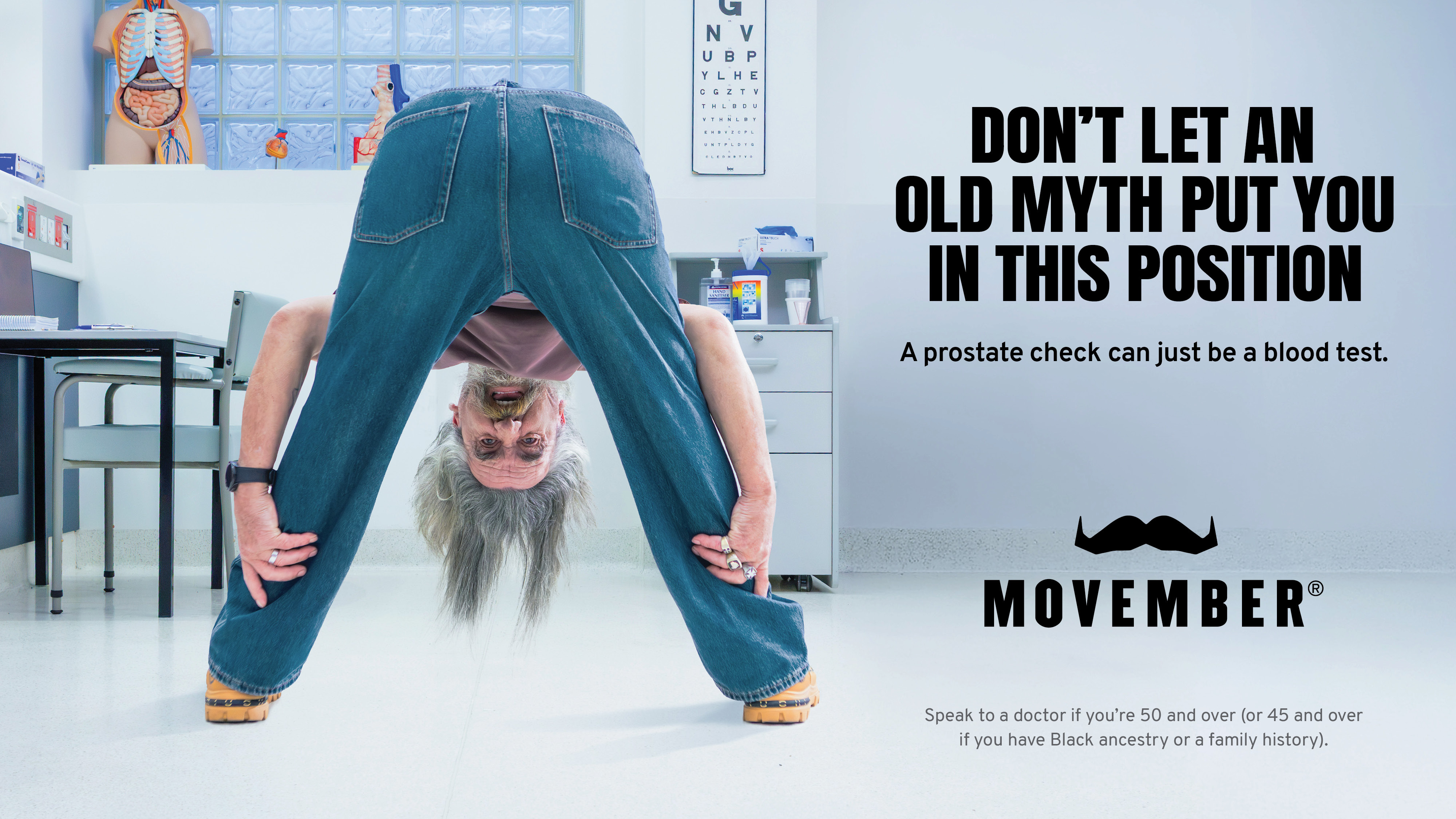 Movember aims to dispel prostate cancer’s most persistent myth in new campaign created in-house in conjunction with CREATIVITY&COMMERCE