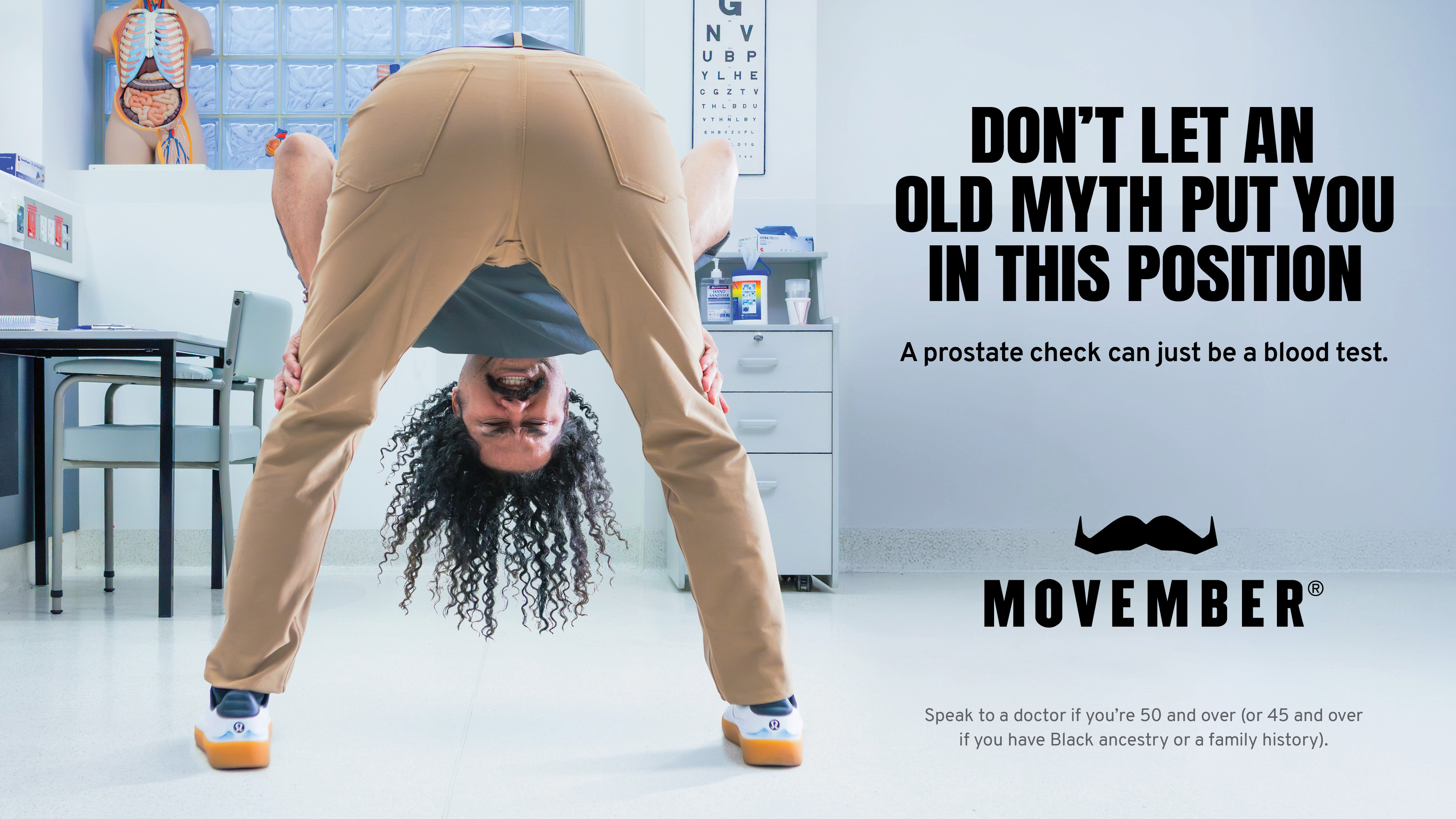 Movember aims to dispel prostate cancer’s most persistent myth in new campaign created in-house in conjunction with CREATIVITY&COMMERCE