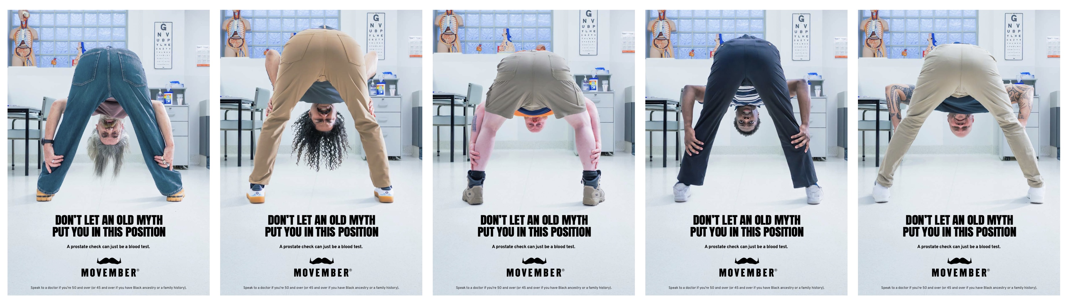 Movember aims to dispel prostate cancer’s most persistent myth in new campaign created in-house in conjunction with CREATIVITY&COMMERCE