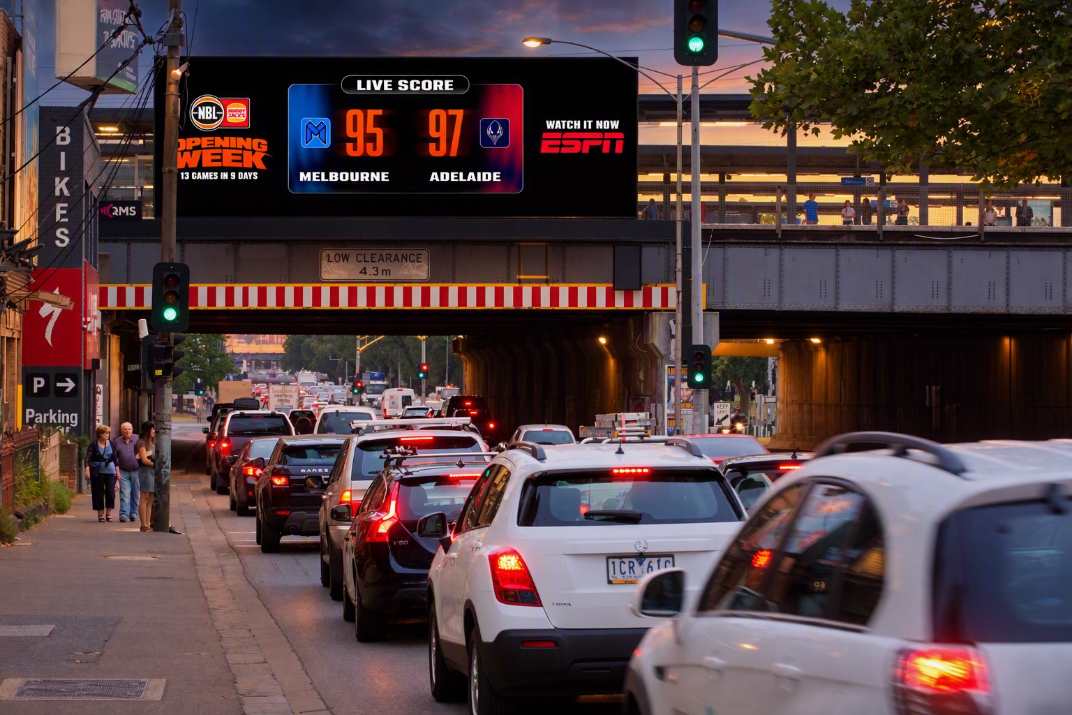 NBL turns Melbourne billboard into a live scoreboard for Season 2027 launch via RCJ Media