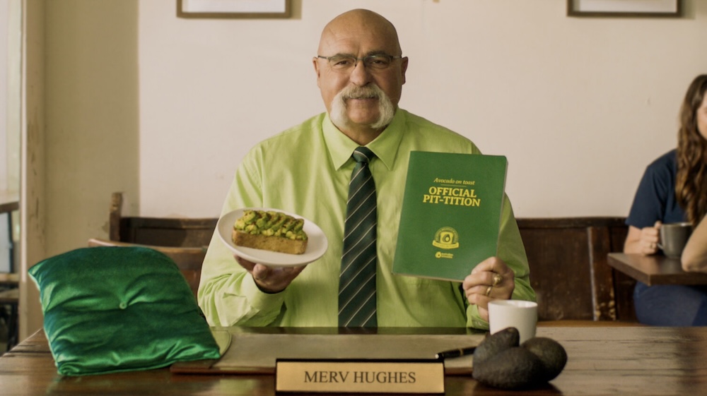 Merv Hughes fronts Australian Avocados’ ‘pit-tition’ to make avo on toast the official breakfast of Australia in new campaign via Thinkerbell