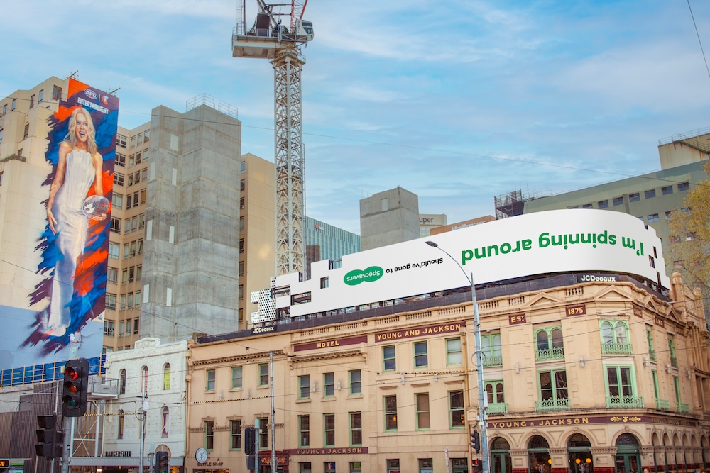 Specsavers gets fans ‘Spinning Around’ for AFL Grand Final in new OOH push via TBWA\Melbourne