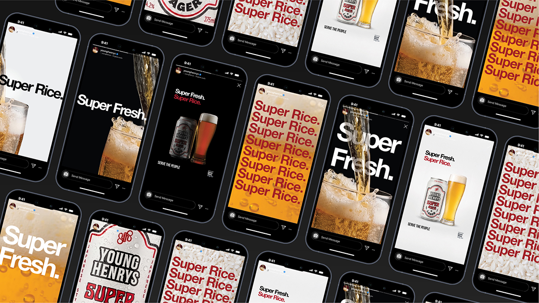 Young Henrys launches Super Rice lager with a Super Fresh approach via Paper Moose