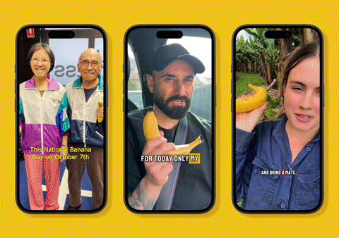 Australian Bananas turns a banana into a gym pass for two in new campaign via Thinkerbell
