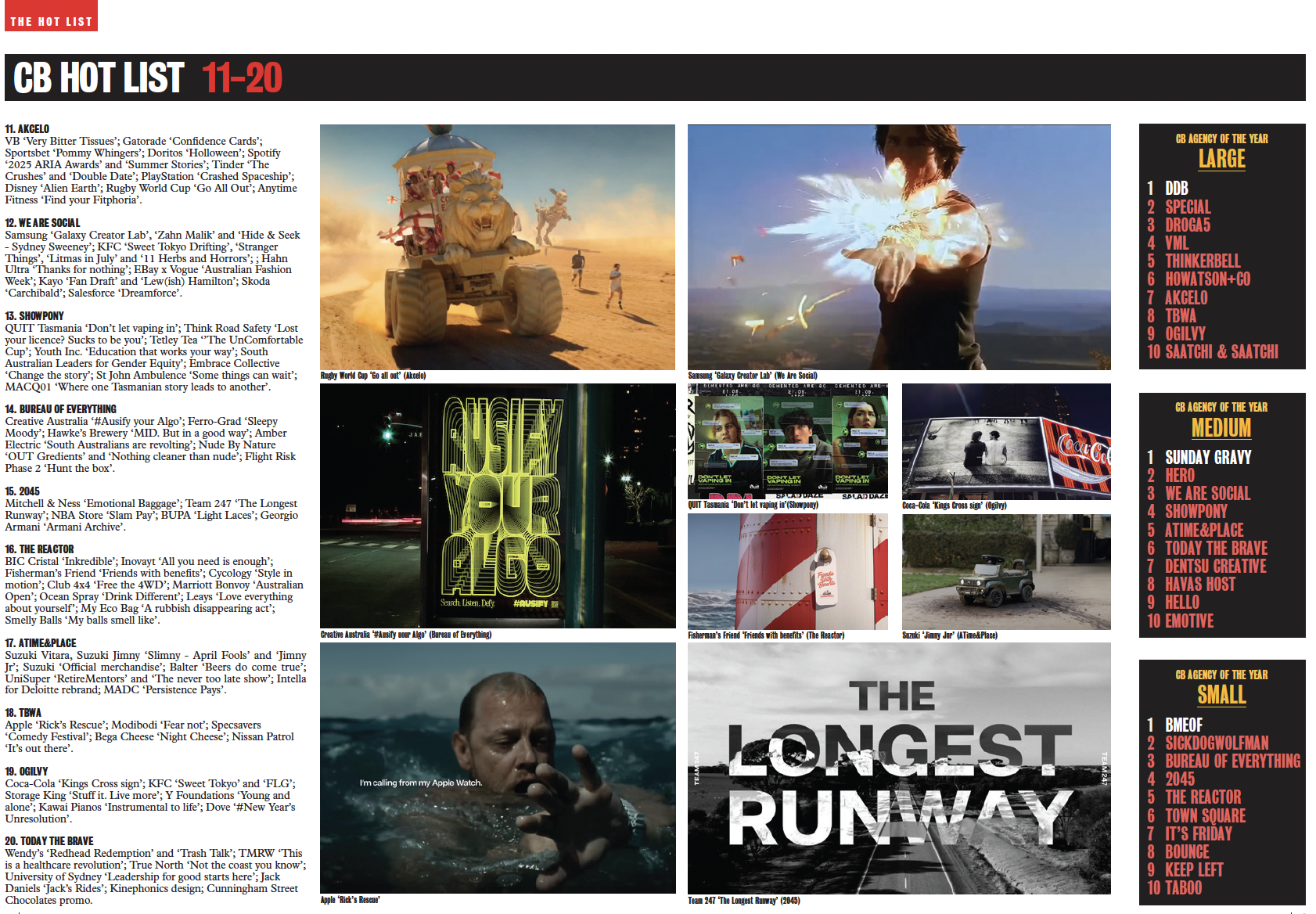 Countdown to FREE Entry to Campaign Brief Agency of the Year + CB HOT LIST 2027 – deadline Friday 4 December