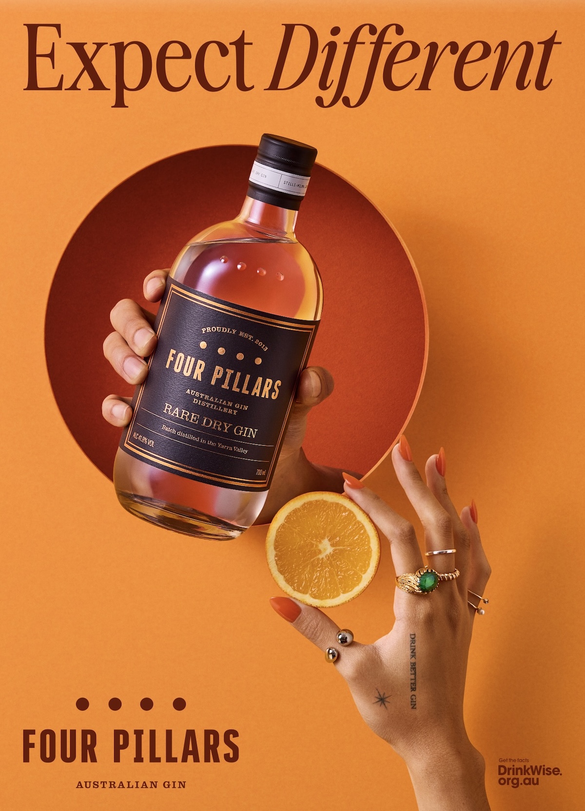 Four Pillars Gin launches new masterbrand platform ‘Expect Different’ via Weave