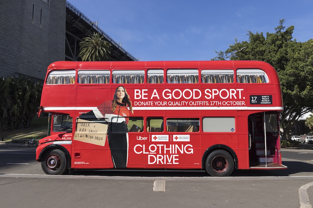 Melanie C gives up iconic tracksuits to power annual Uber x Red Cross Clothing Drive via Poem