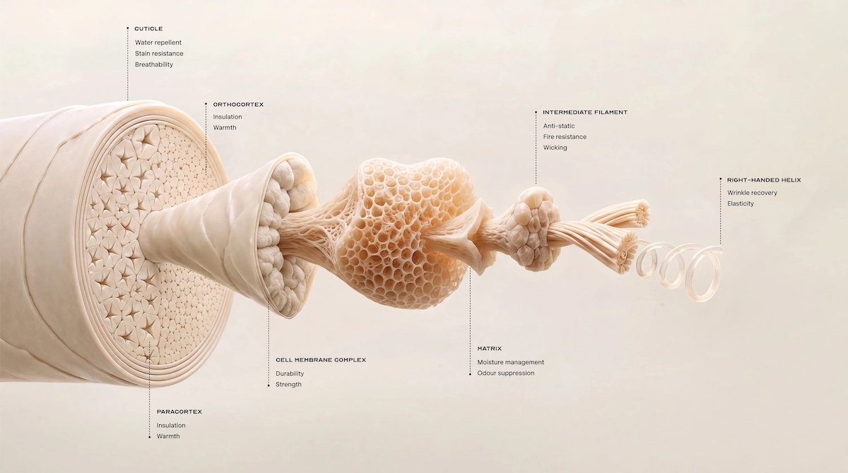 Zentera goes inside the merino fibre in new AI-produced film ‘Merino Deep Dive’ via Odd Global